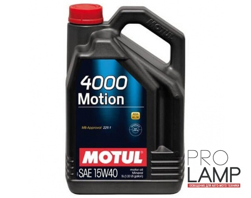 MOTUL 4000 Motion 15W-40 - 4 л.