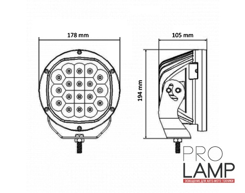 Светодиодная фара PRL 718-90 RS