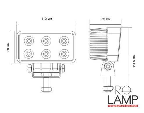Светодиодная фара PRL-715-18
