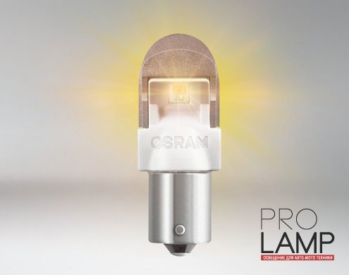 Светодиодные лампы Osram Premium Amber P21W - 7556YE-02B